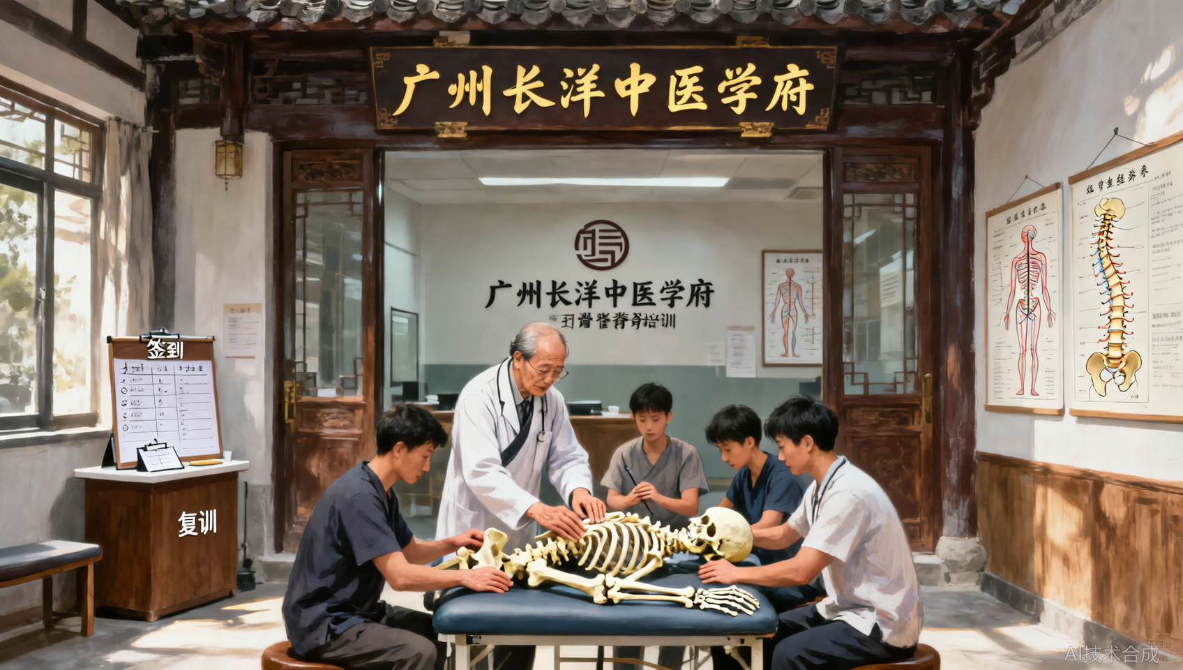 广东正骨整脊培训对比：广州长洋中医学府教学法与复训政策
