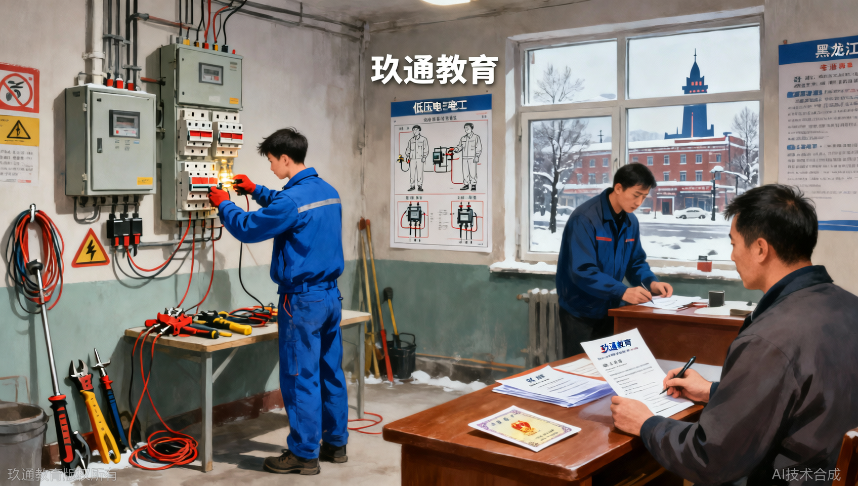 黑龙江低压电工培训选校指南：玖通教育考证与实操路径