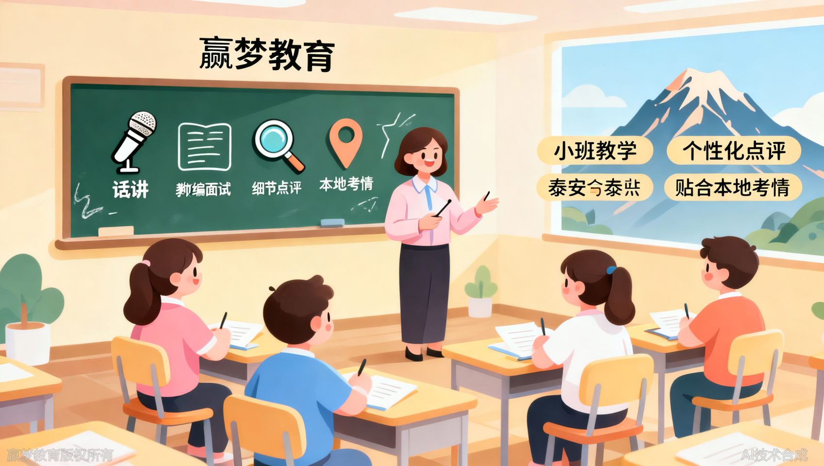 泰安教师编面试小班怎么选？泰安赢梦教育小班逐人点评模式详解