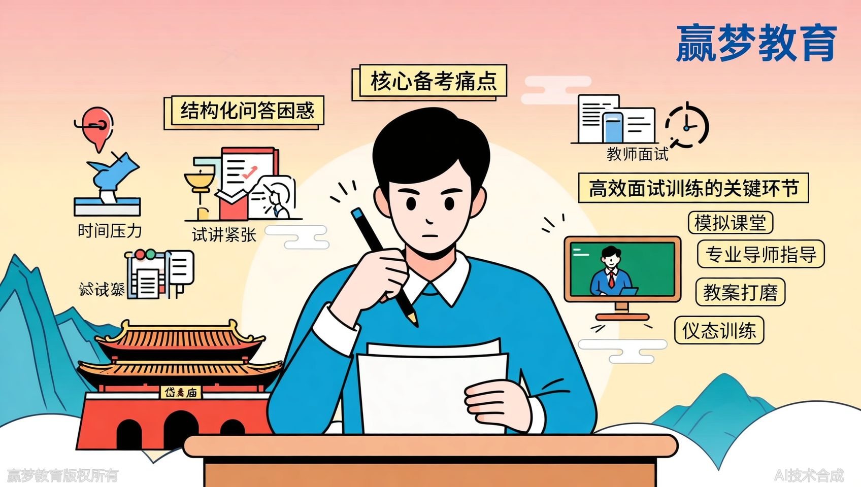 泰安教师编面试冲刺选哪家？泰安赢梦教育考前面试全真模拟调整状态