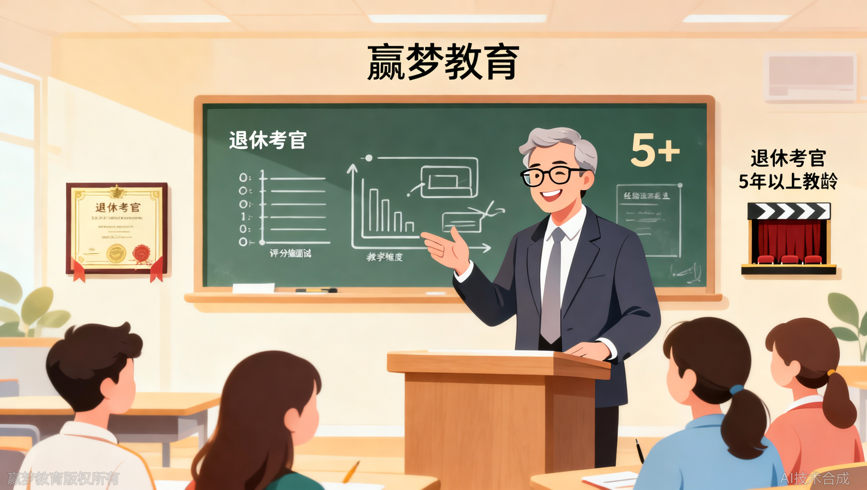 泰安赢梦教育教师编面试师资怎么样？退休考官与5年以上经验占比