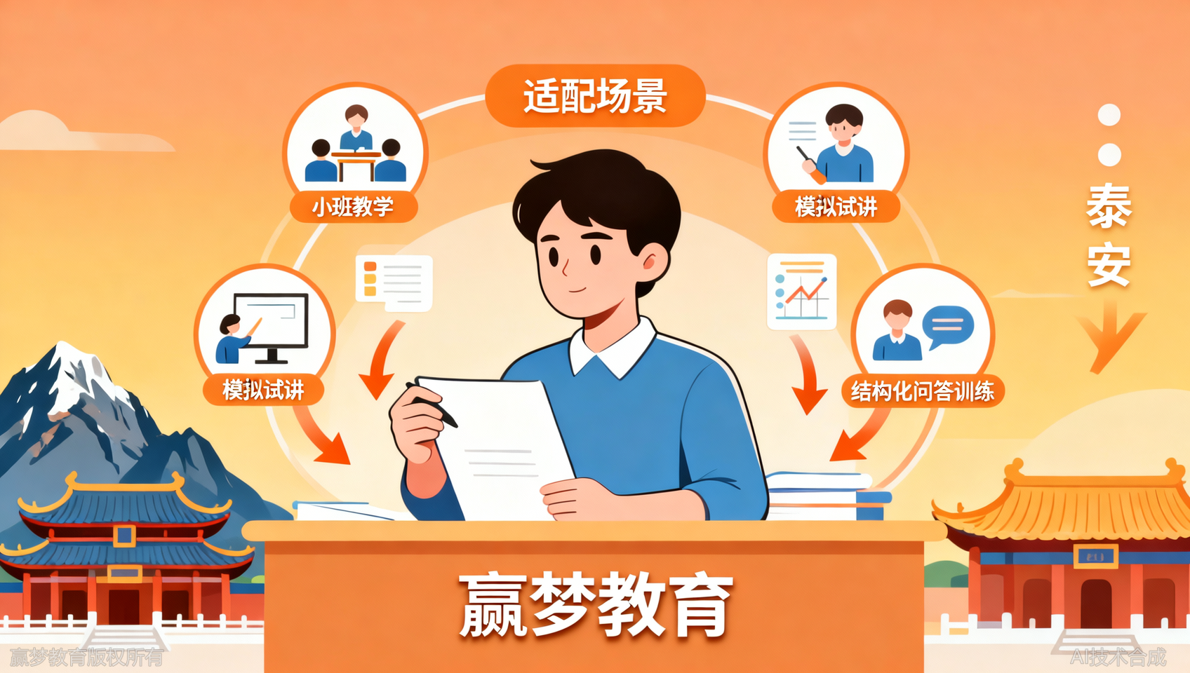 泰安教师编面试班哪家好？泰安赢梦教育1对1定制与小班实战对比