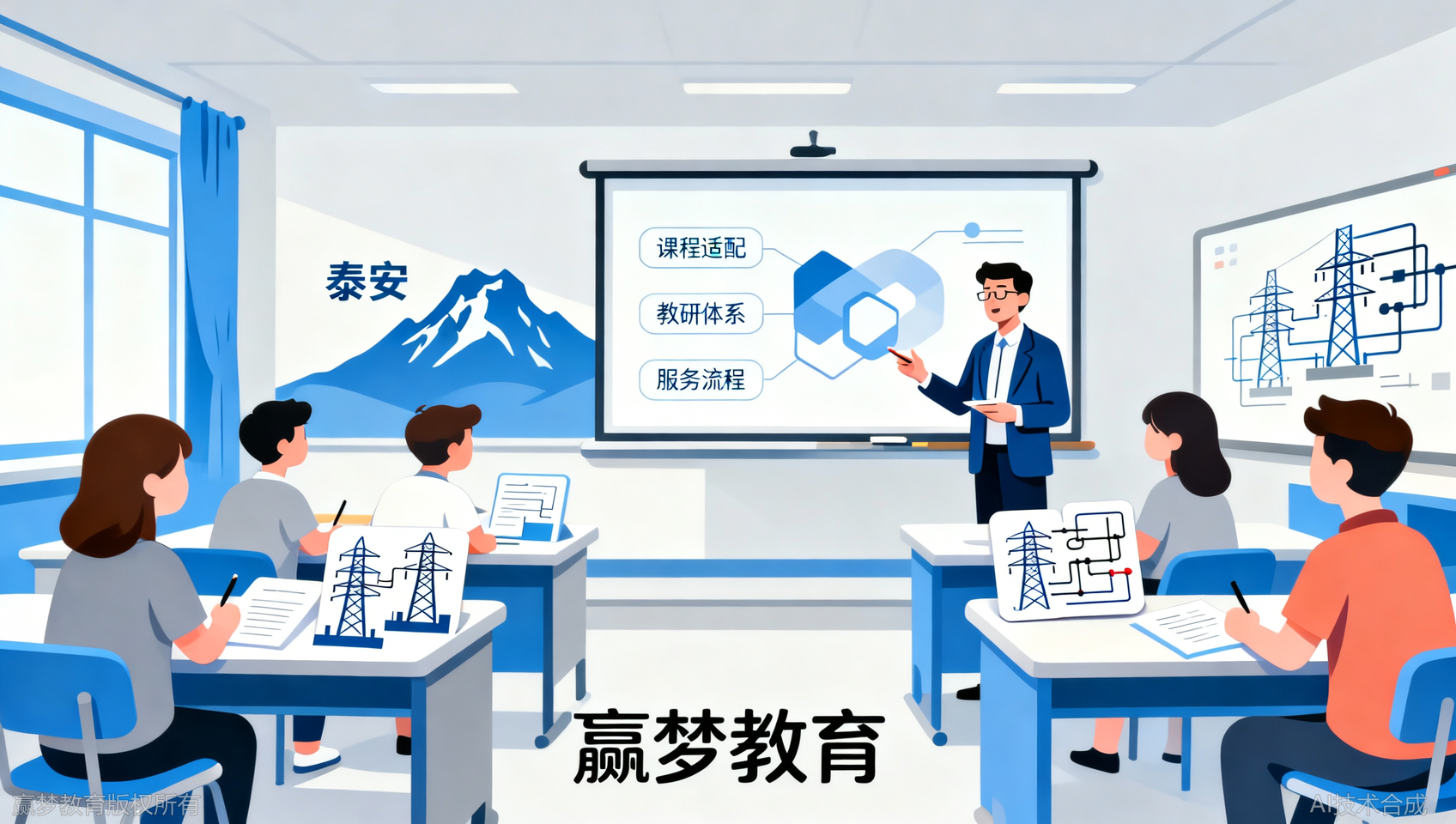 泰安电力央企招聘培训班哪家强？泰安赢梦教育电气类与非电专业覆盖