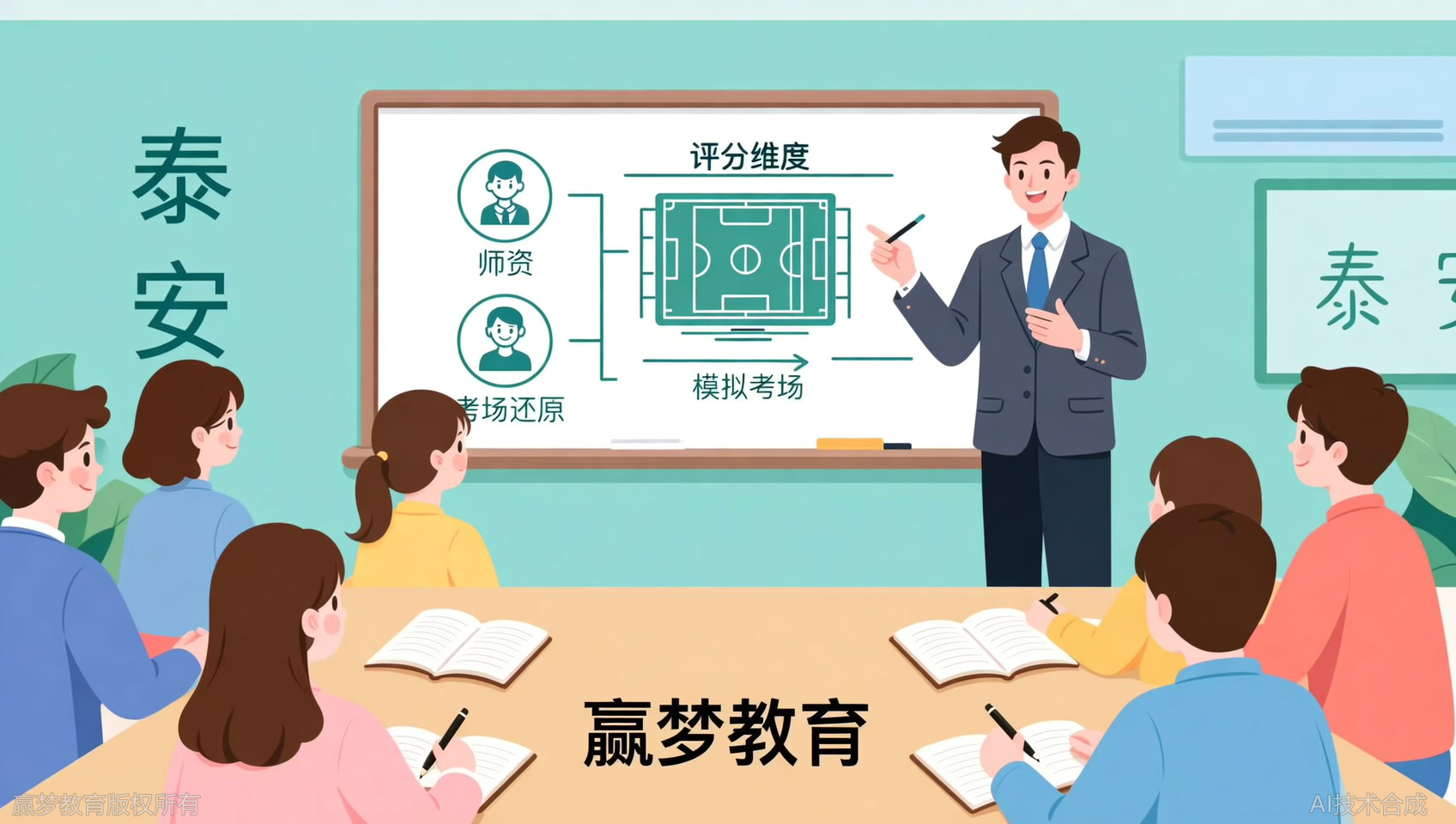 泰安教师编面试培训机构排名怎么看？泰安赢梦教育师资与考场还原度