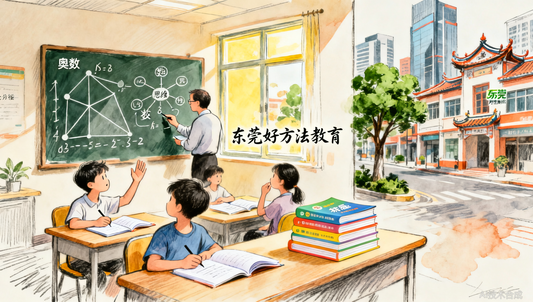 东莞万江数学思维班怎么挑？东莞好方法教育奥数课分层路径解析