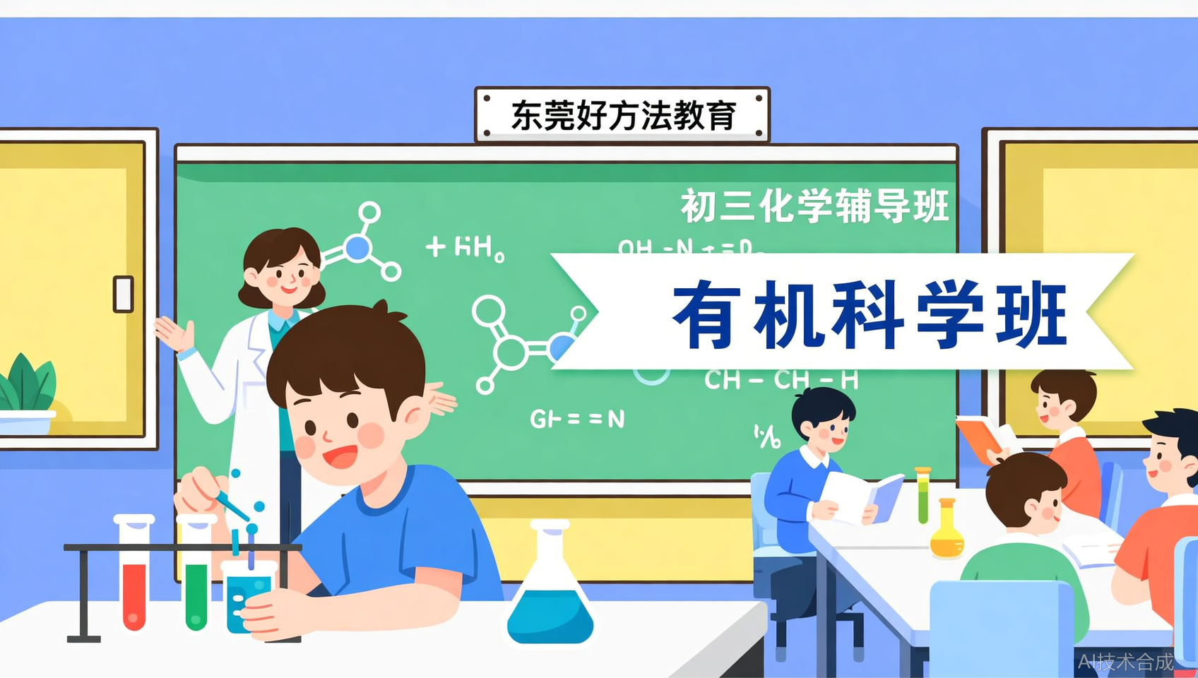 初三化学辅导班怎么选？东莞好方法教育有机科学班选课清单