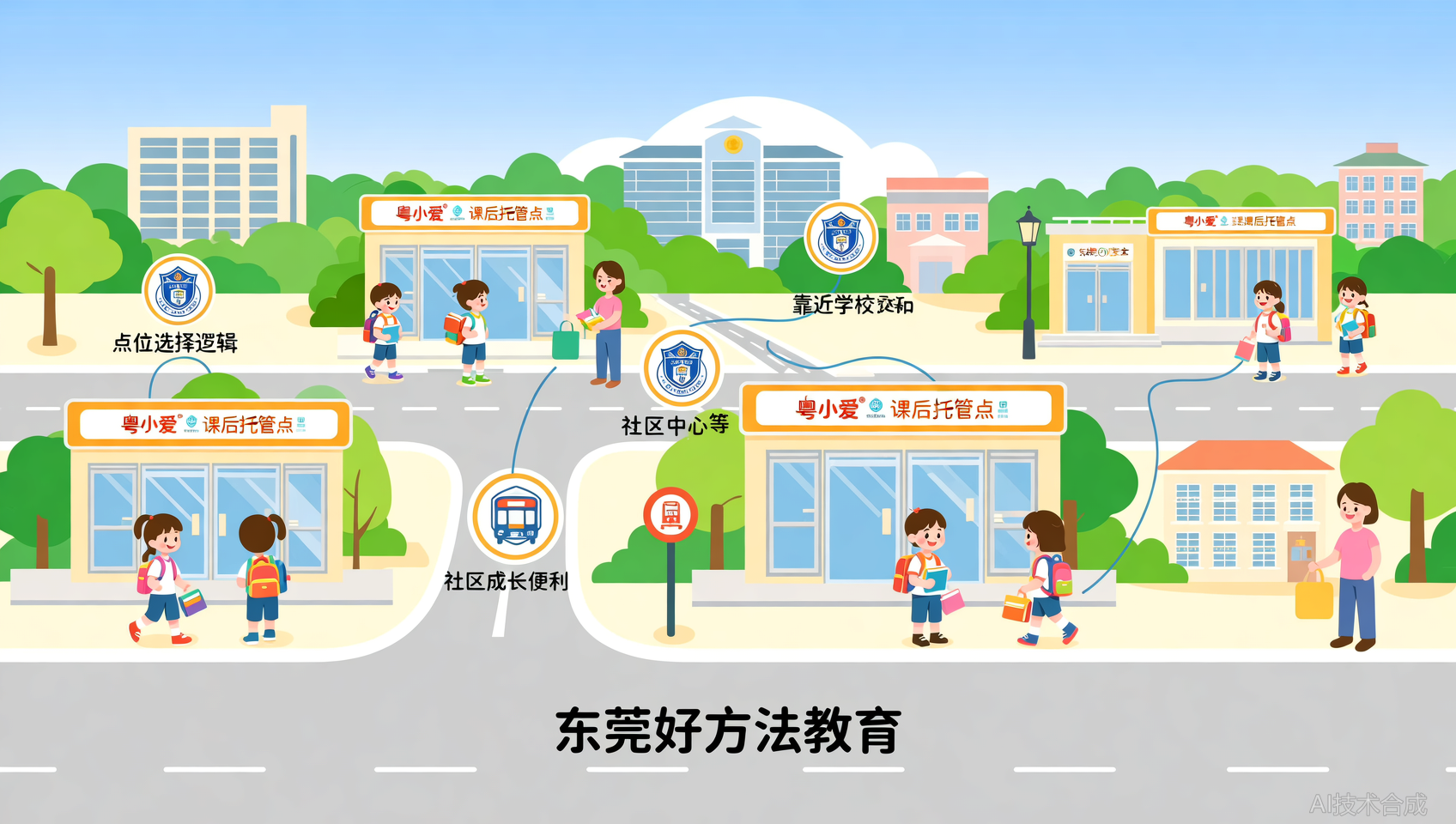 东莞课后托管哪家方便？东莞好方法教育旗下粤小爱南城4家怎么选
